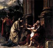 Jacques-Louis  David Belisarius Receiving Alms France oil painting artist